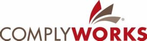 A logo of ComplyWorks